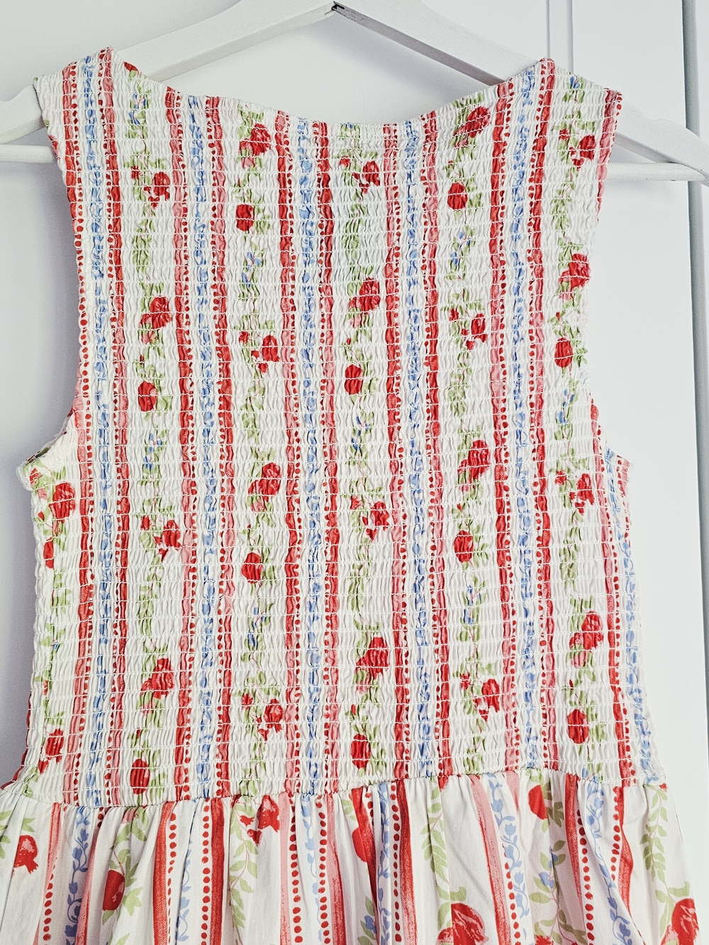 Caroline Constas Cosima Nap Maxi Dress (Hill House Home) pomegrante Smocked NWT - Picture 7 of 7